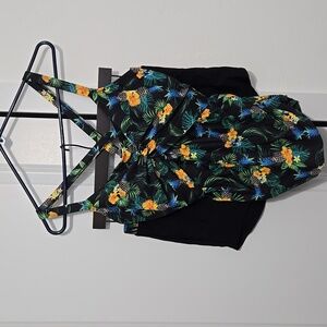 Grace Karin Tropical‎ boyshort tankini L